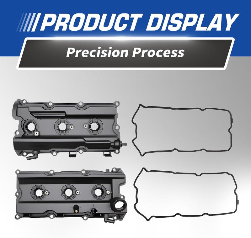 Assembroverse Engine Valve Cover 4.0L Compatible with Frontier 2005-2019 Pathfinder 05-12 Xterra 05-15, Compatible with NV1500 NV2500 NV3500 2012-2019 (Valve Covers + Gaskets) - Image 2